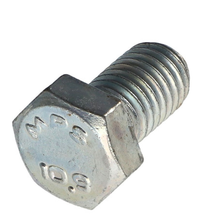 1 x Vis métaux Tête hexagonale TH Pas Gauche M10X16 Classe 10.9 acier geomet