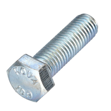 1 x Vis métaux Tête hexagonale TH Pas Gauche M12X30 Classe 10.9 acier geomet