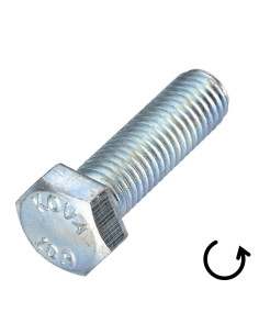 Vis métaux Tête hexagonale TH Pas Gauche M12X30 Classe... 2