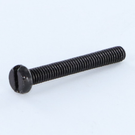 1 x Vis métaux Tête cylindrique TC Fendue M6X60 Acier zingué noir