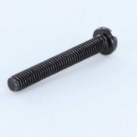 1 x Vis métaux Tête cylindrique TC Fendue M6X60 Acier zingué noir