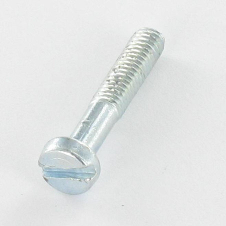 1 x Vis métaux Tête cylindrique TC Fendue M4X27 Filetée sur 14 Acier zingué