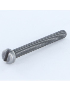 Vis métaux Tête cylindrique TC Fendue M5X45 Acier zingué...
