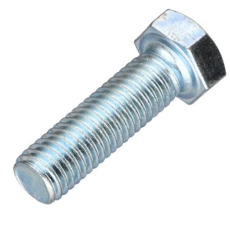 1 x Vis métaux Tête hexagonale TH Pas Gauche M6X50 Classe 10.9 acier geomet