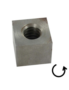 Ecrou carré VKM Tête ronde TR 20X4 Trapézoidale Gauche... 2