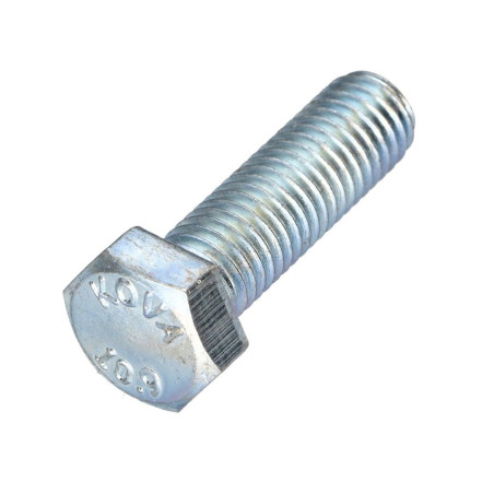 1 x Vis métaux Tête hexagonale TH Pas Gauche M10X40 Classe 10.9 acier geomet