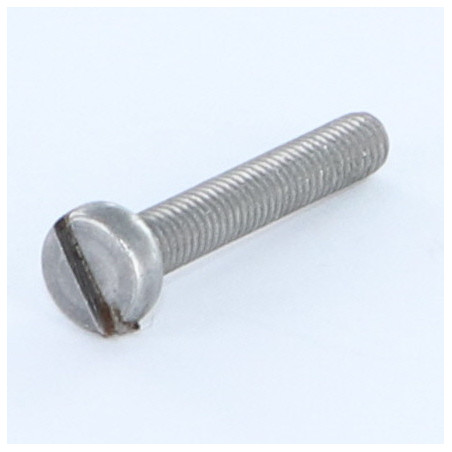1 x Vis métaux Tête cylindrique TC Fendue M3X28 Acier brut microvis