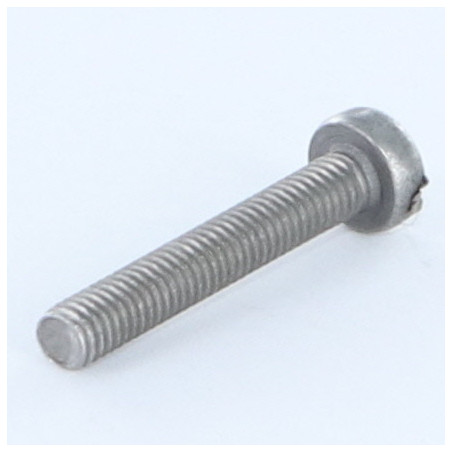 1 x Vis métaux Tête cylindrique TC Fendue M3X18 Acier brut microvis