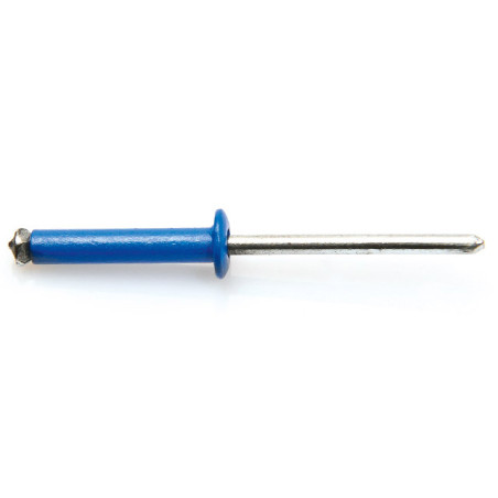1 x Rivet aveugle éclate GOSTAR Aluminium Tige acier Tête Ronde Standard 4X20 Bleu