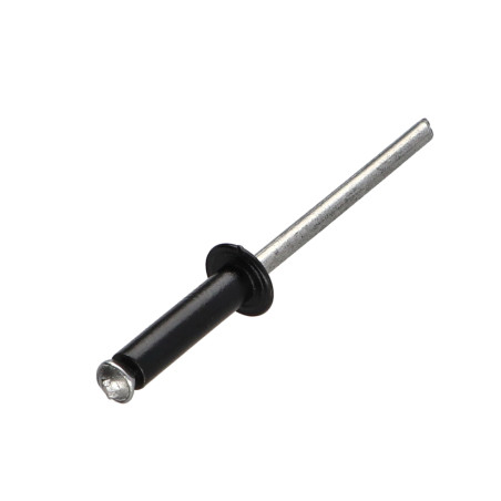 1 x Rivet aveugle éclate GOSTAR Aluminium Tige acier Tête Ronde Standard 4X18 Noir