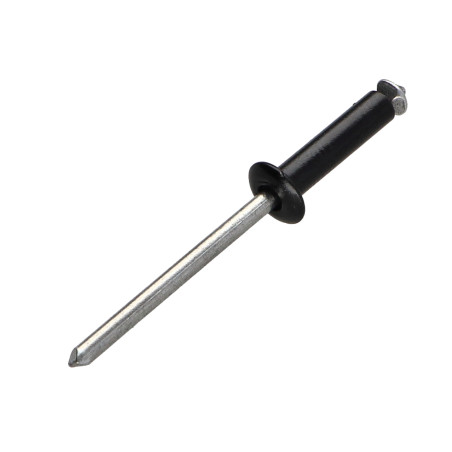 1 x Rivet aveugle éclate GOSTAR Aluminium Tige acier Tête Ronde Standard 4X25 Noir