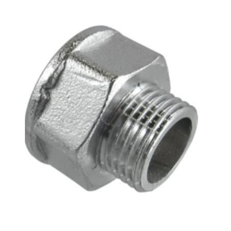 1 x Mamelon hexagonal réduit Figure 246 Mâle/Femelle 15x21 (1/2") X 20x27 (3/4") Laiton chrome