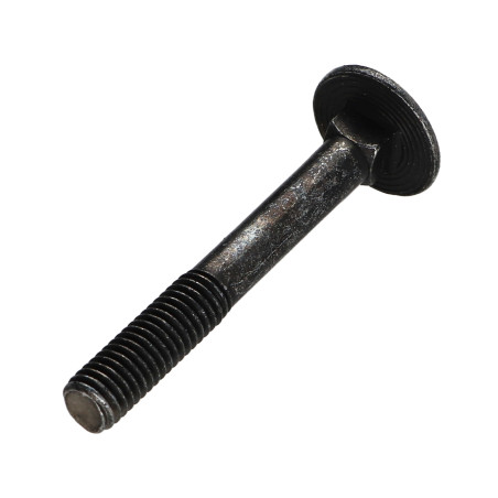 1 x TRCC JAPY tête ronde collet carré M8X60 Filetée sur 22 Filetage partiel Acier zingué noir