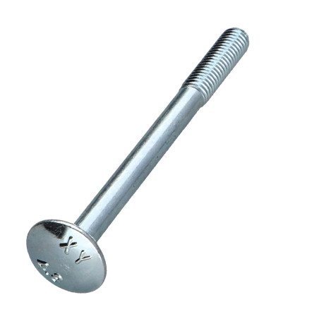 1 x TRCC JAPY tête ronde collet carré M5X60 Filetage partiel Acier zingué