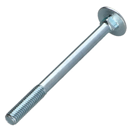 1 x TRCC JAPY tête ronde collet carré M5X60 Filetage partiel Acier zingué
