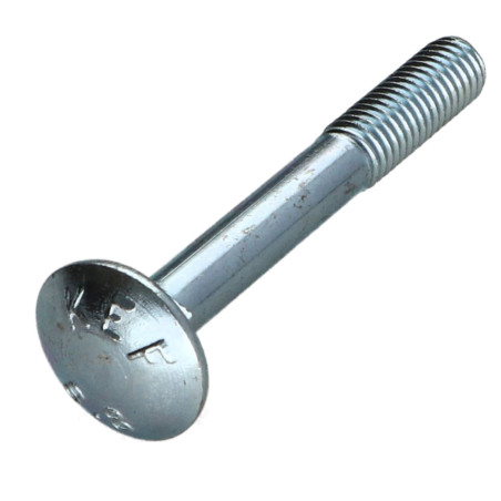 1 x TRCC JAPY tête ronde collet carré M10X160 Filetage partiel Acier zingué