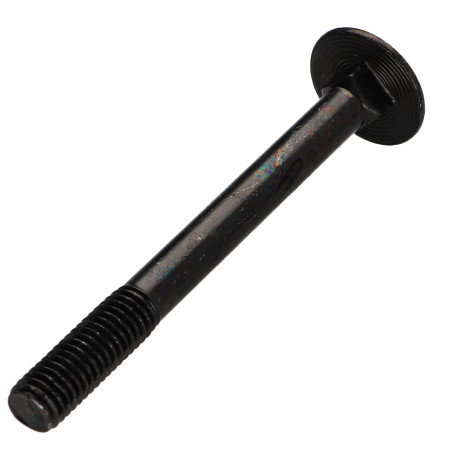 1 x TRCC JAPY tête ronde collet carré M7X80 Pas de 100 Filetage partiel Acier zingué noir