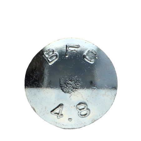 1 x TRCC JAPY tête ronde collet carré M6X150 Filetage partiel Acier zingué