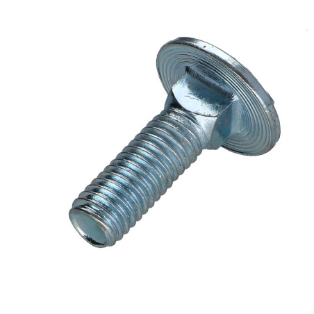 1 x TRCC JAPY tête ronde collet carré M8X25 Filetée sur 22 Filetage partiel Classe 8.8 Acier zingué