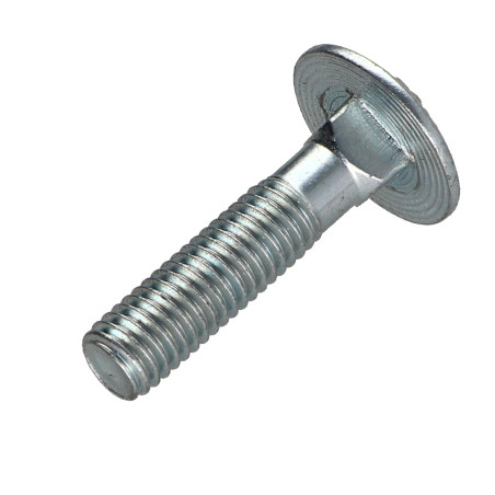 1 x TRCC JAPY tête ronde collet carré M8X35 Filetage partiel Classe 8.8 Acier zingué