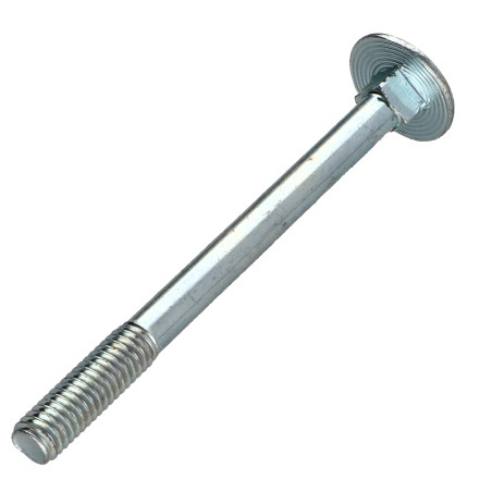 1 x TRCC JAPY tête ronde collet carré M6X70 Filetage partiel Acier zingué