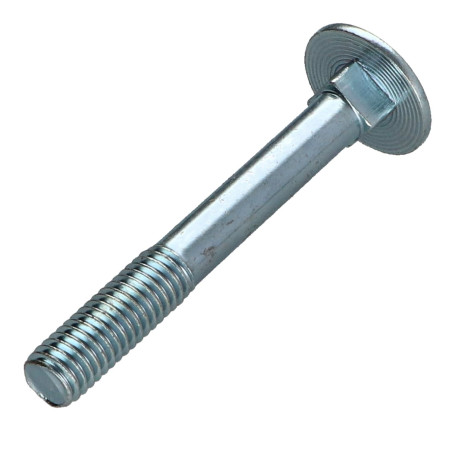 1 x TRCC JAPY tête ronde collet carré M8X60 Filetée sur 22 Filetage partiel Acier zingué