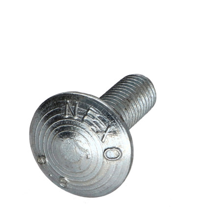 1 x TRCC JAPY tête ronde collet carré M10X30 Filetage partiel Classe 8.8 Acier zingué