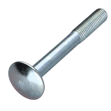 1 x TRCC JAPY tête ronde collet carré M7X60 Pas de 100 Filetage partiel Acier zingué