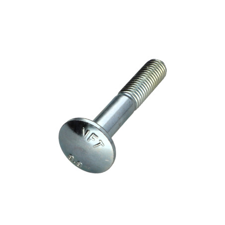 1 x TRCC JAPY tête ronde collet carré M12X100 Filetage partiel Acier zingué