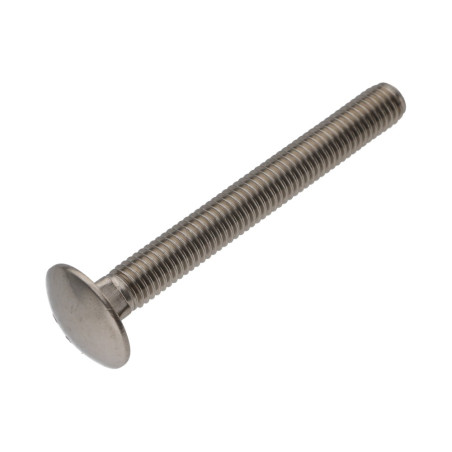 1 x TRCC JAPY tête ronde collet carré Inox A2 M12X90 Filetage total