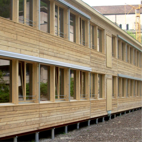 1 x Extension pour vis de fondation 76X3.6X1500 Forte tenue à la corrosion Acier galvanisé à chaud