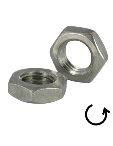 1 x Ecrou hexagonal bas hm/contre Ecrou Pas...