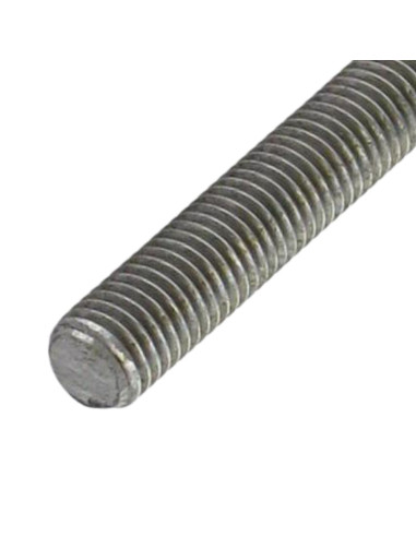 1 x Filet Acier brut M10X295 Pas Gauche