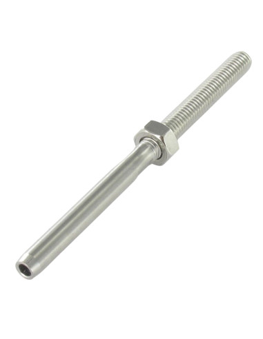 1 x Embout à sertir fileté Pas Gauche Inox A4...