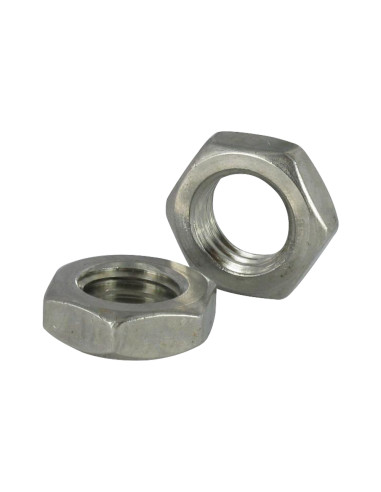 1 x Ecrou hexagonale Pas Gauche M10 Inox A2