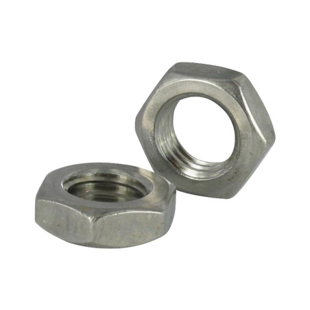 1 x Ecrou hexagonale Pas Gauche M10 Inox A2
