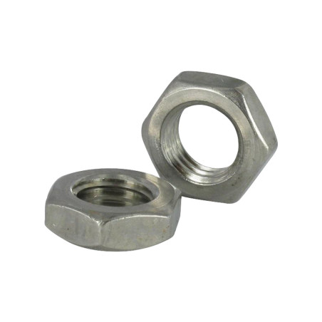 1 x Ecrou hexagonal bas hm/contre Ecrou Pas Gauche M20 Pas fin Pas de 150 Inox A2