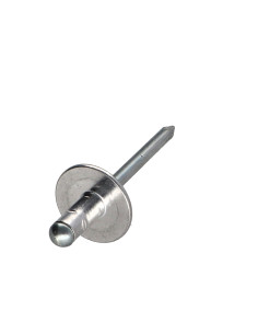 Rivet aveugle Aluminium Tige acier 4.8X15 Tête large...