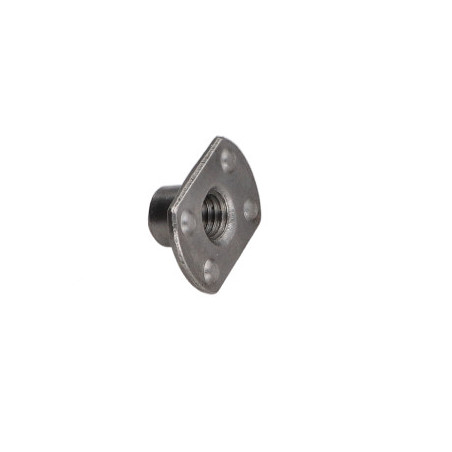 1 x Ecrou cylindrique à souder Bossage extérieur M10 26X18 hauteur 12 Acier brut