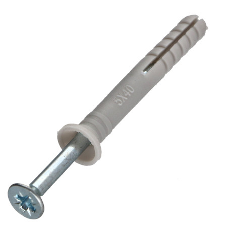 1 x Cheville à frapper Tête fraisée 5X40 + Vis 3.5X45