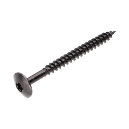 1 x Vis Penture 6X70 Filetage partiel TORX T30 Acier zingué noir