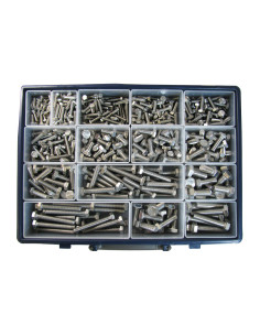 Assortiment de 570 Vis métaux Tête hexagonale TH Filetage... 2