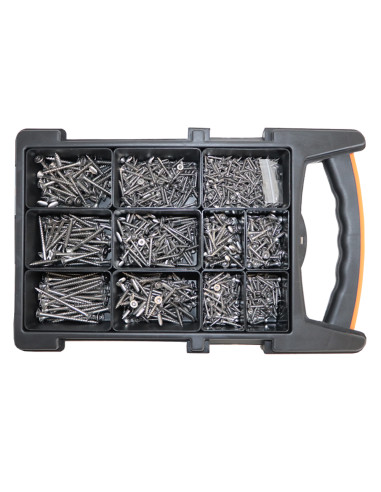 1 x Assortiment de 1200 Vis bois TEKOR Tête...