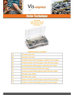 Assortiment de fixations STANDARD 445 ELEMENTS 2