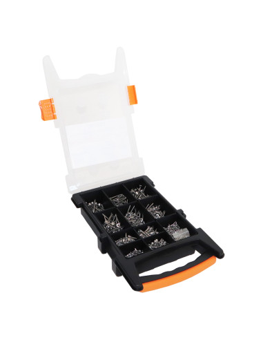 1 x Assortiment de 1200 Vis bois TEKOR Tête...