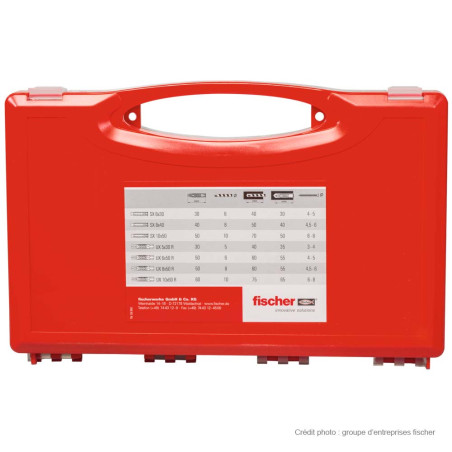 1 x Assortiment de 290 Cheville Universelle Fischer UX Filetée sur SX