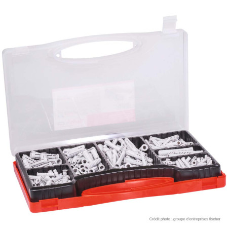 1 x Assortiment de 290 Cheville Universelle Fischer UX Filetée sur SX