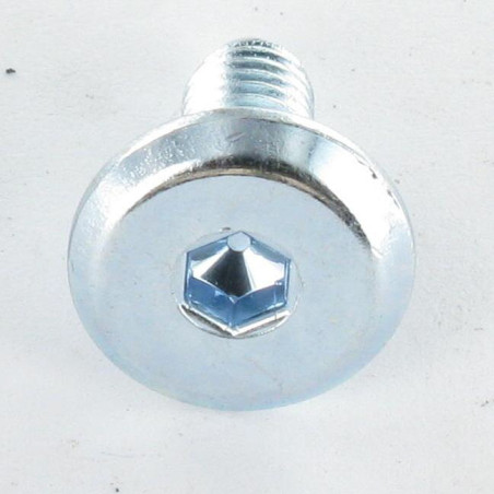 1 x Vis métaux tête plate Clé de 4 HC4 M6X60 Diamètre de tête: 12 Acier zingué