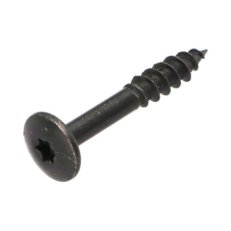 1 x Vis Penture 7X50 Filetage partiel TORX T30 Acier zingué noir