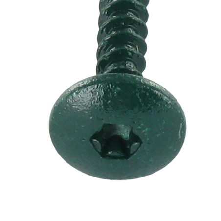 1 x Vis Penture 4.5X50 Filetage total TORX T20 Acier zingué LAQ RAL6021 vert pale